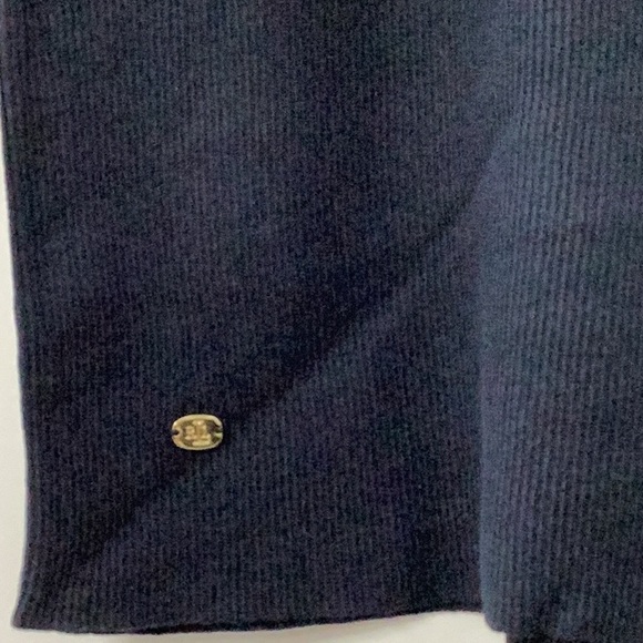 Petite Ribbed Turtleneck Sweater Navy - Picture 5 of 7